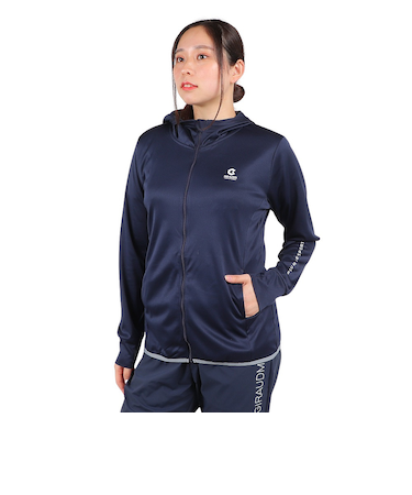UV メッシュフルジップフーディー SW4S0049-TR861-GRES NVY