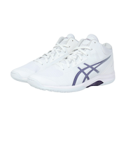 アシックス(ASICS)バスケ シューズ バッシュ LADY GELFAIRY 9XS レディゲルフェアリー 白 軽量 ミッドカット 1063A093.100