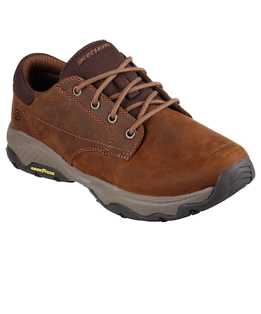 スケッチャーズ（SKECHERS）カジュアルシューズ クラスター フェンゾ ブラウン 204716-CDB スニーカー クッション性 耐久性 日常履き