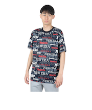 ニューエラ（NEW ERA）半袖 テックTシャツ Text All Over 14121963