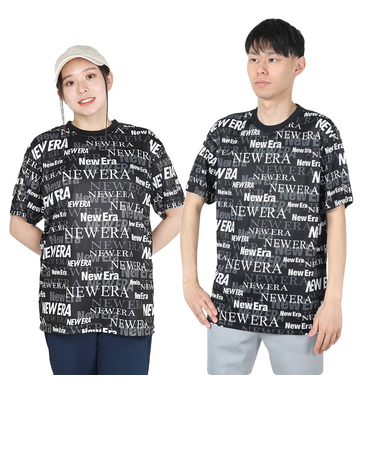 ニューエラ（NEW ERA）半袖 テックTシャツ Text All Over 14121964