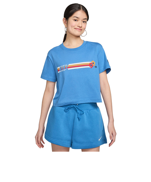 ナイキ（NIKE）Tシャツ 半袖 スポーツウェア クロップド ショート丈 ダンスレッスン着 HF4616-402
