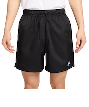 ナイキ（NIKE）ランニング 短パン ハーフパンツ クラブ ウーブン フロー ショートパンツ 黒 ブラック FN3308-010 刺しゅうロゴ