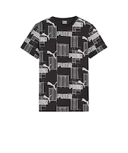 プーマ(PUMA)ボーイズ ESSプラス ロゴ LAB AOP 半袖Tシャツ 681327 01 BLK