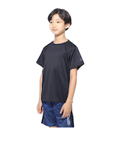 ジュニア ドライプラス ワンポイント メッシュTシャツ CT4S0067-TR865-GRES BLK