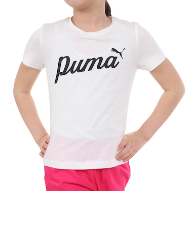 プーマ（PUMA）ジュニア ESS+ BLOSSOM Tシャツ 681385 02 WHT