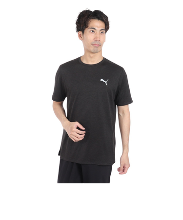 プーマ（PUMA）ランニング ラン フェイバリット ヘザー 半袖 Tシャツ 523683 01 BLK