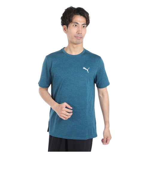プーマ（PUMA）ランニング ラン フェイバリット ヘザー 半袖 Tシャツ 523683 21 BGRY
