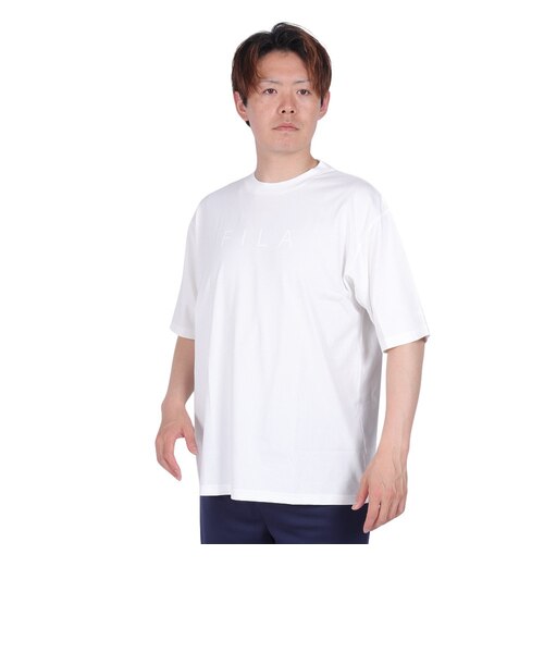 フィラ（FILA）テニスウェア リラックス半袖Tシャツ FM6713-02 冷感 速