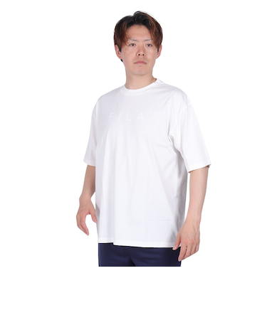 フィラ（FILA）テニスウェア リラックス半袖Tシャツ FM6713-02 冷感 速乾