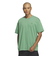 アディダス（adidas）スリーストライプス Tシャツ 半袖 KUE35-IT0892 グリーン ヘビーウェイト ルーズフィット