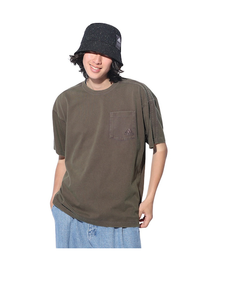 アディダス(adidas)スリーストライプス WASH Tシャツ 半袖 ポケT 胸ポケット KUE41-JE0943 ルーズフィット