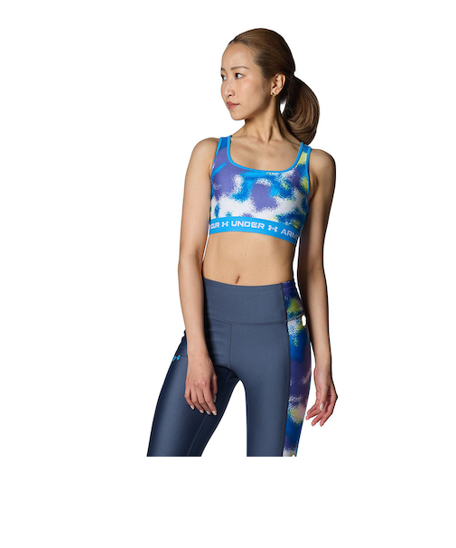 アンダーアーマー(UNDER ARMOUR)クロスバック ブラ プリント ミディアムサポート 1384681 561