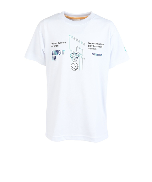 コンバース(CONVERSE)バスケットボールウェア ジュニア プリントTシャツ CB441355-1100 速乾