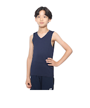 デュアリグ（DUARIG）サッカーウェア ジュニア ドライプラス ストレッチ Vネックノースリーブ 3F0020-SCWR-742ES NVY