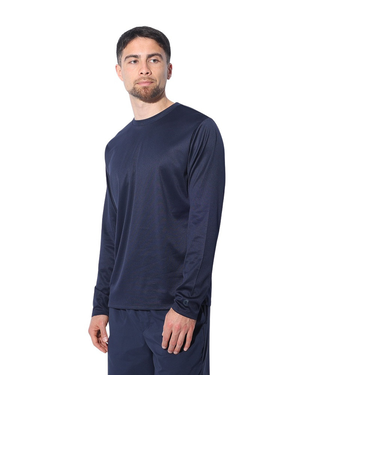 ドライプラス ワンポイント ロング スリーブ Tシャツ CT4S0035-TR863-GRES NVY