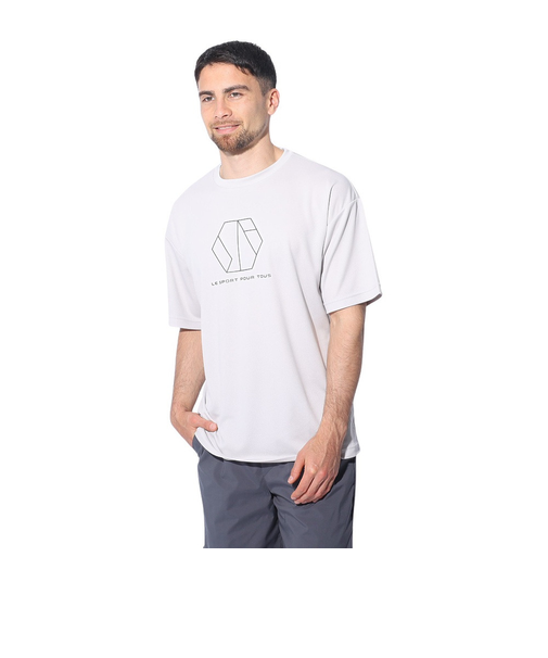 ドライプラスクール シャインブロック メッシュ 半袖Tシャツ CT4S0027-TR863-GRES GRY