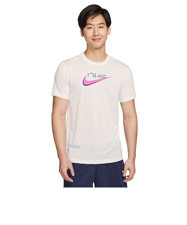 ナイキ（NIKE）Tシャツ バスケットボールウェア ドライフィット 半袖 ホワイト FV8413-133 速乾