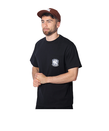 エクストララージ（XLARGE）エンブレム ショートスリーブ ポケット Tシャツ 101241011025-BLACK
