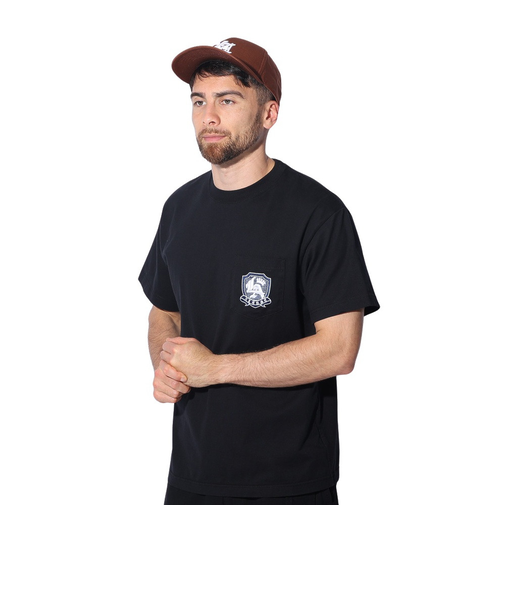エクストララージ（XLARGE）エンブレム ショートスリーブ ポケット Tシャツ 101241011025-BLACK