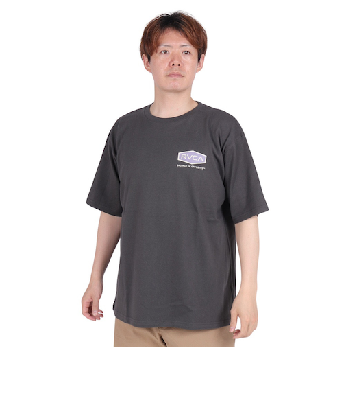 ルーカ（RVCA）tシャツ 半袖 グレー HEX BOX 半袖Tシャツ BE041225 PTK
