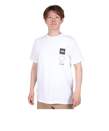ルーカ（RVCA）VA VENT SURF 半袖ラッシュガード BE041804 WHT
