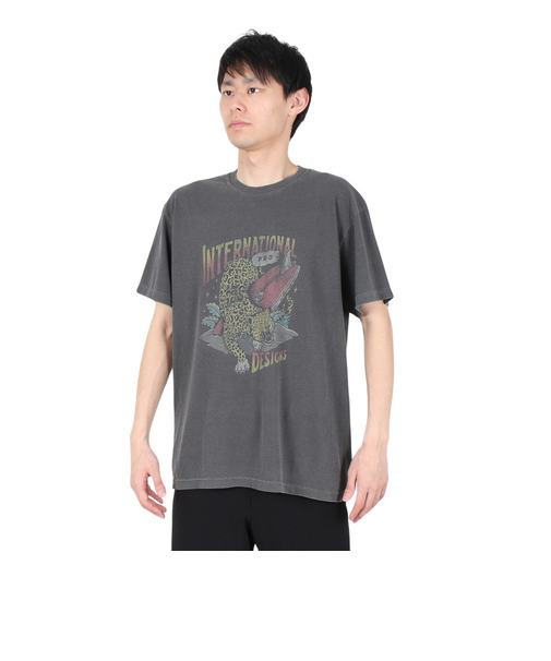 レオパード ショートスリーブ Tシャツ IPDSSLP-717-C.GRY