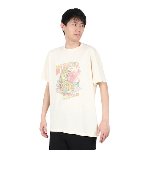 レオパード ショートスリーブ Tシャツ IPDSSLP-717-CRM