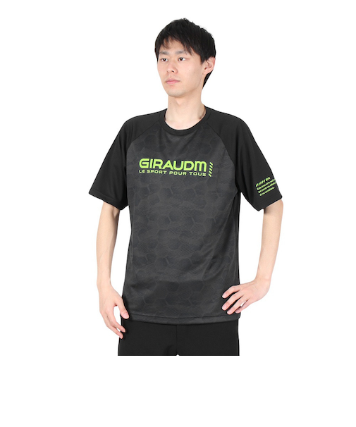 ドライプラスクール シャインブロック メッシュ 半袖Tシャツ CT4S0028-TR863-GRES BLK