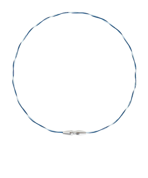 ファイテン(PHITEN)エクストリーム EXTREME チタンネックレス ワイヤートルネード ブルーネイビー 50cm 0223TG903653