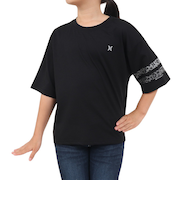 ハーレー（HURLEY）ボーイズ ファントム オーバーサイズド レオパード ブロック パーティー 半袖Tシャツ BUT2431007-BLK