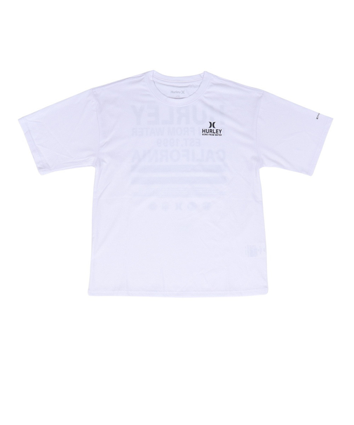 ハーレー（HURLEY）ボーイズ ファントム オーバーサイズド ボーン フロム ウォーター 半袖Tシャツ BUT2431008-WHT