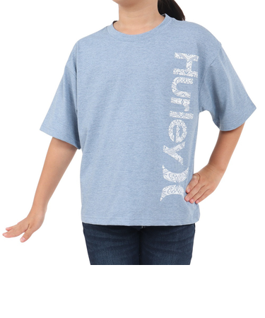 ハーレー（HURLEY）ボーイズ トライバル ロゴ 半袖Tシャツ BUT2431011-DBLE