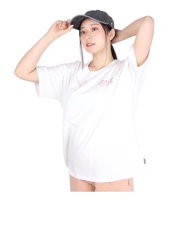 ロキシー（ROXY）COLORFUL PALMTREE 半袖Tシャツ 24SPRST241603YWHT