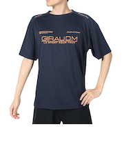 ドライプラスクール シャインブロック メッシュ 半袖Tシャツ CT4S0025-TR863-GRES NVY