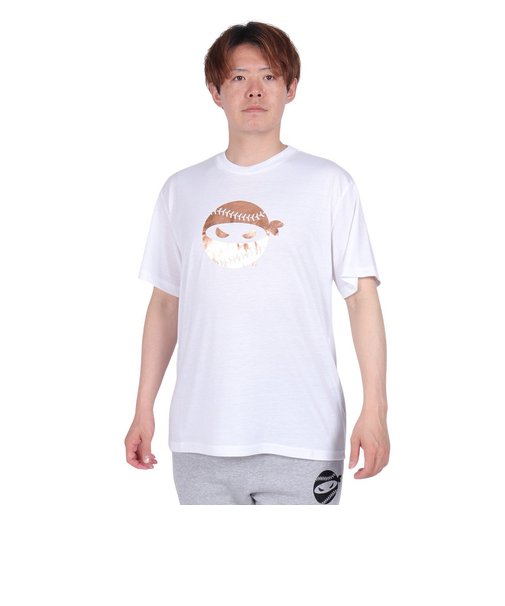 PITCHING NINJA（PITCHING NINJA ）野球ウェア ロゴ 半袖Tシャツ OT0124SS0001-WHT