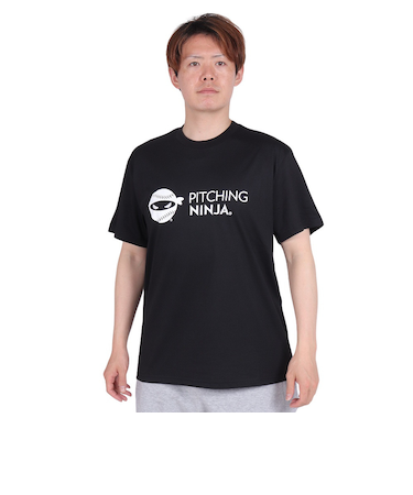 PITCHING NINJA(PITCHING NINJA )野球ウェア EM&PR 半袖Tシャツ OT0124SS0002-BLK