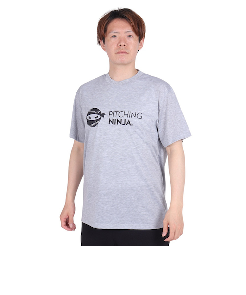 PITCHING NINJA(PITCHING NINJA )野球ウェア EM&PR 半袖Tシャツ OT0124SS0002-GRY