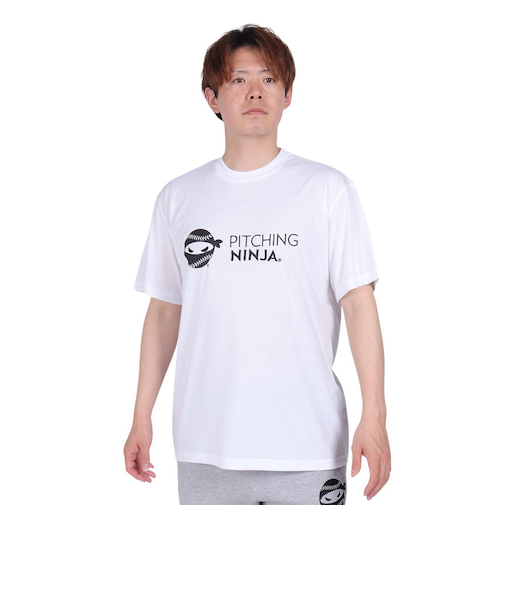 PITCHING NINJA(PITCHING NINJA )野球ウェア EM&PR 半袖Tシャツ OT0124SS0002-WHT