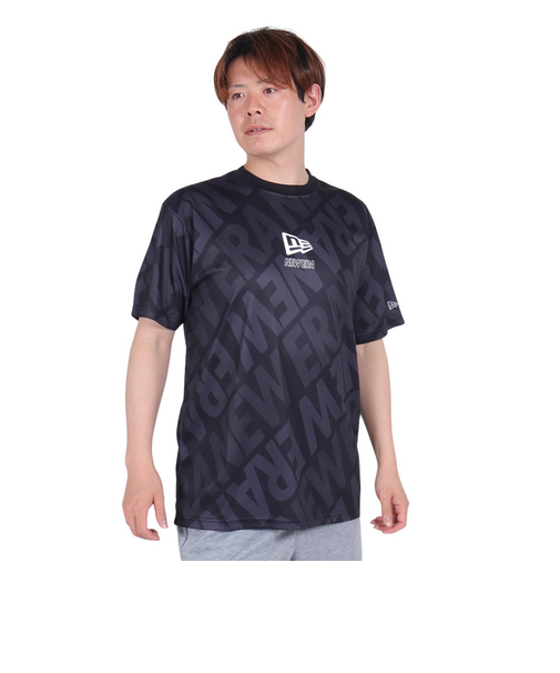 ニューエラ（NEW ERA）半袖 テック Tシャツ オールオーバーロゴ 14311390