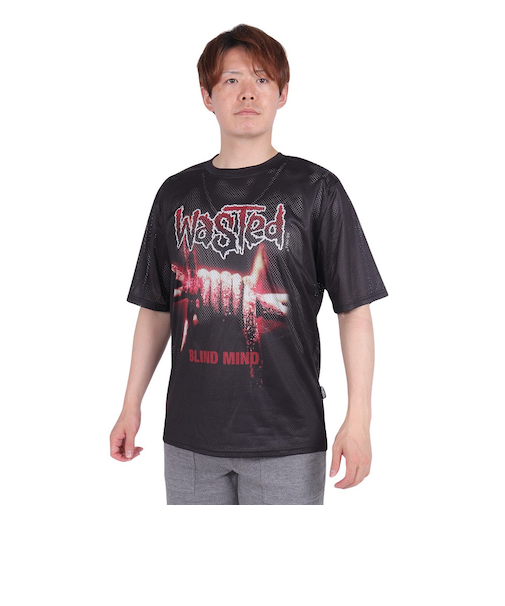 Blind メッシュ クルーネック Tシャツ 2411-07213-00304