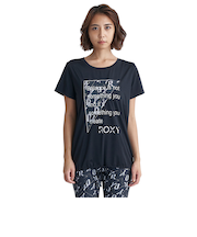ロキシー（ROXY）FLAMINGO TEE 水陸両用 速乾 UVカット 半袖Tシャツ 24SURST242508BLK