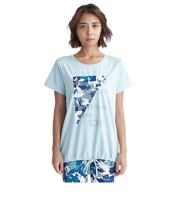 ロキシー（ROXY）FLAMINGO TEE 水陸両用 速乾 UVカット 半袖Tシャツ 24SURST242508GRN