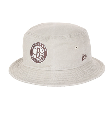 ニューエラ（NEW ERA）帽子 バケット01 ハット NBA Acid Wash ブルックリン・ネッツ ストーン 14109610
