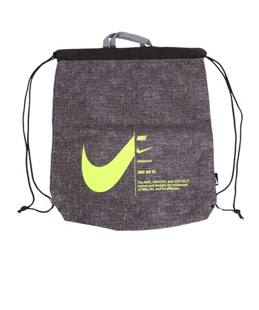 ナイキ（NIKE）水泳バッグ ジュニア ベーシックドローストリング プールバッグ グレー 10L 1994024-018 ナップザック 軽量 ロゴ入り 水抜き…