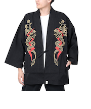 ドラゴンはんてんシャツ 792-4123003 BLACK