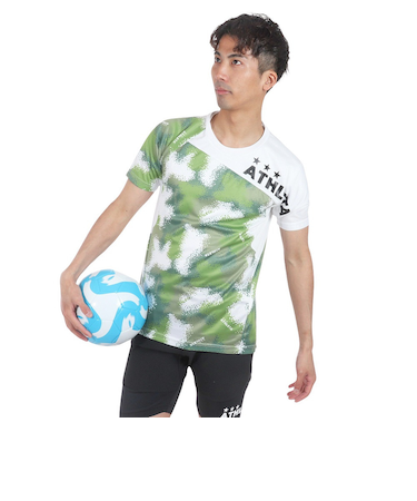アスレタ（ATHLETA）サッカー フットサルウェア 柄プラクティスシャツ XE-450 WHT