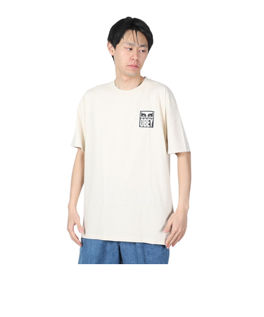 オベイ（OBEY）EYES ICON 2 半袖Tシャツ 165262142CRMO24P
