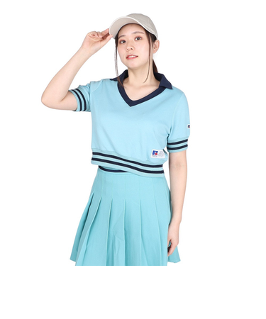 ラッセル（RUSSELL）Vネックショート丈 半袖 RBL24S1008 TQG