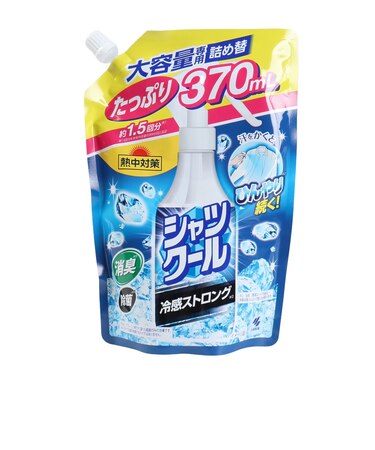 小林製薬（Kobayashi Pharmaceutical）熱中対策 シャツクール 冷感ストロング 大容量専用 詰め替えパウチ 370ml